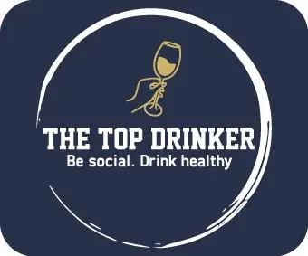 logo The Top Drinker con el eslogan en ingles: Be social. Drink healthy